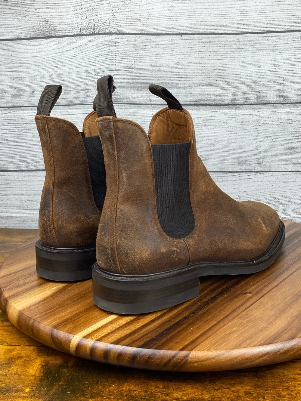 Sid Mashburn Brown Suede Chelsea Boot Dainite Soles Men’s Shoe Size 10